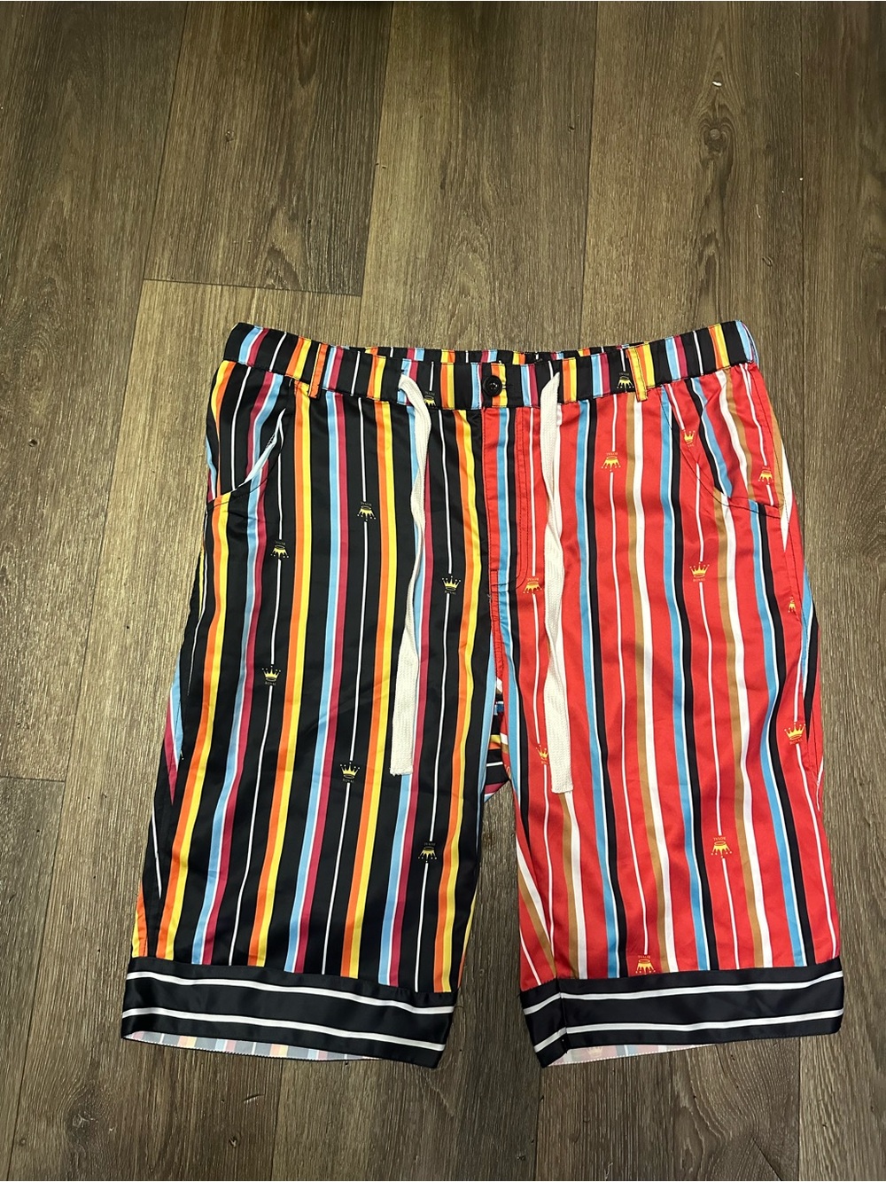 Men's Athletic Stripe Swim Shorts